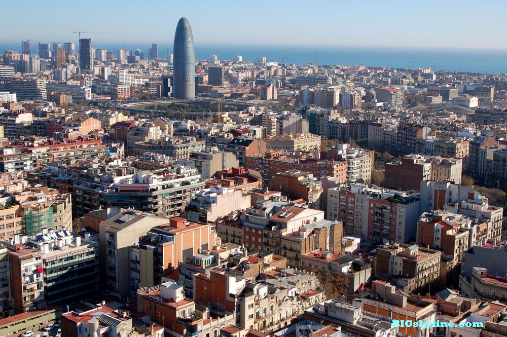 Barcelona Skyline in Spain